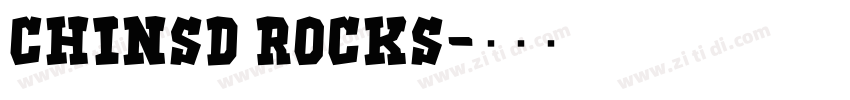 CHINSD ROCKS字体转换